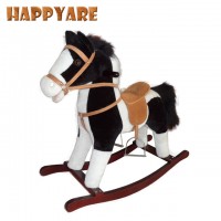 New landing! adult pony my pony toy wooden rocking horse plush mechanical ride on horse